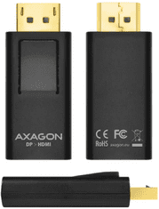 AXAGON adapter, DisplayPort na HDMI, FullHD, črn (RVD-HI)