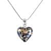 Magický náhrdelník Egyptian Heart s 24karátovým zlatem v perle Lampglas NLH26