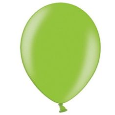 PartyDeco Balónky latexové metalické – zelené jablko 27 cm 100 ks