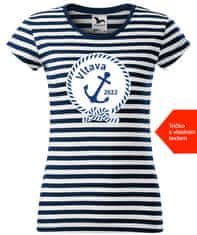 Hobbytriko Dámské vodácké tričko s vlastním potiskem - Námořnický uzel Barva: Bílá (00), Velikost: S, Střih: dámský