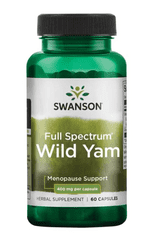 Swanson Full Spectrum Wild Yam (Smlditec chlupatý), 400 mg, 60 kapslí