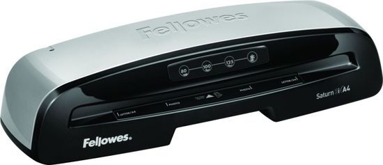 Fellowes laminátor SATURN3i/ formát A4/ laminovací šířka 235 mm/ fólie 80-125 mic/ černo-stříbrný