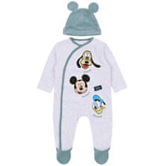 Šedý chlapecký overal + čepice Mickey Mouse a přátelé DISNEY, certifikováno OEKO-TEX, 6-9 m 74 cm 