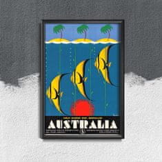 Vintage Posteria Retro plakát Austrálie Ne A2 - 42x59,4 cm