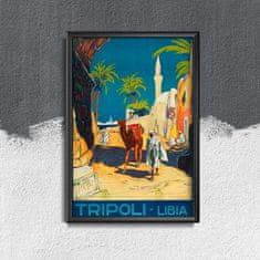 Vintage Posteria Plakát na zeď Libye tripolis Ne A3 - 29,7x42 cm