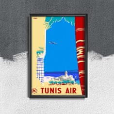 Vintage Posteria Plakát na zeď Tunisa air Ne A4 - 21x29,7 cm