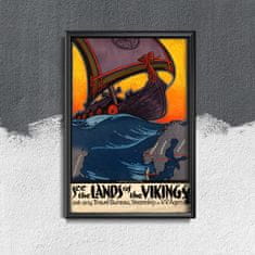 Vintage Posteria Plakát Viking sweden thor skandinávie Ne A1 - 59,4x84,1 cm