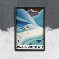 Vintage Posteria Plakát Zima v jugoslávii Ne A3 - 29,7x42 cm