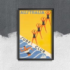 Vintage Posteria Plakát Austrálie surf club Ne A3 - 29,7x42 cm