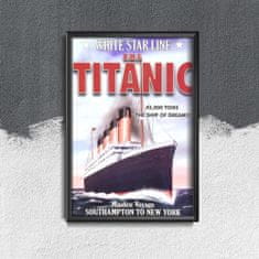 Vintage Posteria Plakát Titanic southampton do new yorku Ne A3 - 29,7x42 cm