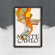 Vintage Posteria Dekorativní plakát Monte carlo monako A1 - 59,4x84,1 cm