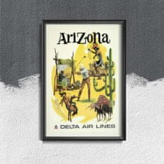 Vintage Posteria Plakát Letecké společnosti arizona delta Ne A4 - 21x29,7 cm