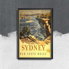 Vintage Posteria Plakát Austrálie sydney nový jižní wales Ne A3 - 29,7x42 cm