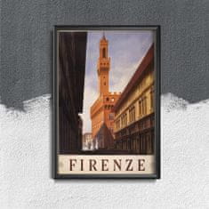 Vintage Posteria Plakát Retro firenze plakát itálie Ne A2 - 42x59,4 cm