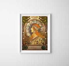 Vintage Posteria Plakát Zodiac Mucha Alphonse Ne A2 - 42x59,4 cm