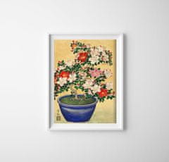 Vintage Posteria Plakát Kvetoucí Azalea Ohary Kowon Ne A3 - 29,7x42 cm