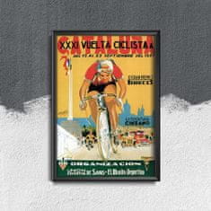 Vintage Posteria Plakát na zeď Vuelta Ciclista Cataluna Ne A4 - 21x29,7 cm