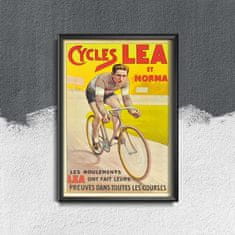 Vintage Posteria Plakát na zeď Campionati del Mondo di Ciclismo Bicycle Poster Ne A4 - 21x29,7 cm