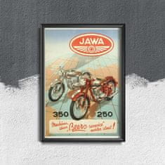 Vintage Posteria Plakát Java vinobraní motocykl plakát Ne A4 - 21x29,7 cm