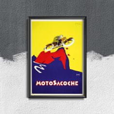 Vintage Posteria Plakát Motosacoche Ne A4 - 21x29,7 cm