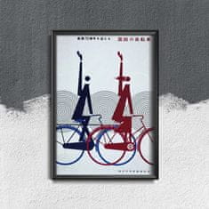 Vintage Posteria Plakát na zeď Cycles Lea Et Norma plakát v retro stylu Ne A4 - 21x29,7 cm