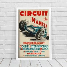 Vintage Posteria Plakát Grand Prix Circuit De Nantes Ne A2 - 42x59,4 cm