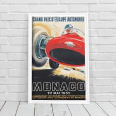 Vintage Posteria Plakát Grand Prix Monako Ne A4 - 21x29,7 cm