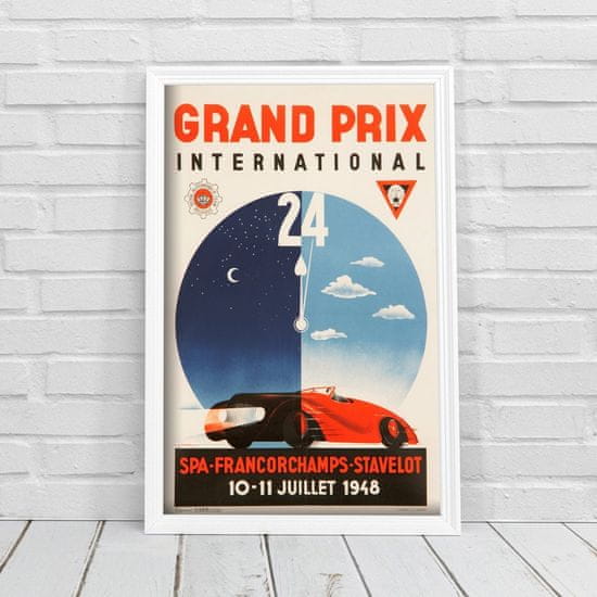 Vintage Posteria Plakát Grand Prix International Spa Francorchamps Stavelot