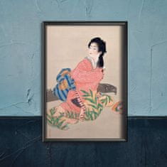 Vintage Posteria Dekorativní plakát Dcera Miyuki Uemura shoen A4 - 21x29,7 cm