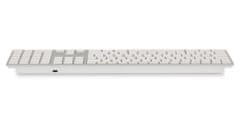 Bezdrátová klávesnice pro Mac s numerickým blokem CZ, hliníková, stříbrná