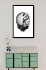 Vintage Posteria Retro plakát Anatomical Skull Headprints Ne A3 - 29,7x42 cm