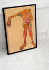 Vintage Posteria Plakát Egon schiele nahý autoportrét Ne A3 - 29,7x42 cm