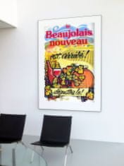 Vintage Posteria Retro plakát Víno plakát Nový Beaujolais Nouveau A4 - 21x29,7 cm