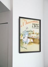 Vintage Posteria Designovy plakát Restaurace L'inovace Brusel Ne A1 - 59,4x84,1 cm