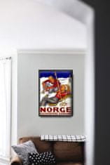 Vintage Posteria Retro plakát Vintage norsko A2 - 42x59,4 cm