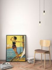 Vintage Posteria Retro plakát Saint jean de luz A4 - 21x29,7 cm