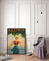 Vintage Posteria Retro plakát Rakousko A4 - 21x29,7 cm