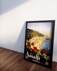 Vintage Posteria Plakát Amalfi itálie Ne A4 - 21x29,7 cm