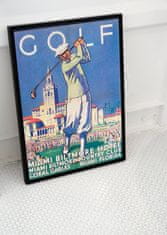 Vintage Posteria Retro plakát Miami golf Ne A4 - 21x29,7 cm