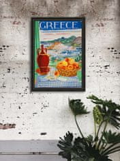 Vintage Posteria Retro plakát Řecko A4 - 21x29,7 cm