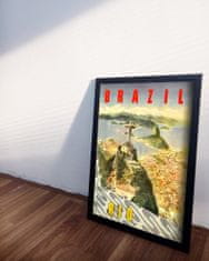 Vintage Posteria Plakát Brazílie rio Ne A4 - 21x29,7 cm