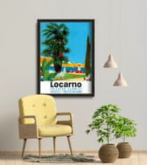 Vintage Posteria Dekorativní plakát Švýcarsko locarno A1 - 59,4x84,1 cm