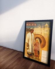 Vintage Posteria Plakát Malebné malaya Ne A4 - 21x29,7 cm