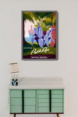 Vintage Posteria Plakát Puerto rico usa Ne A3 - 29,7x42 cm