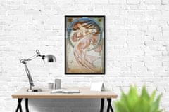 Vintage Posteria Retro plakát Alphonse Mucha Dance Ne A2 - 42x59,4 cm