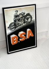 Vintage Posteria Plakát na zeď BS Motocykly Ne A1 - 59,4x84,1 cm