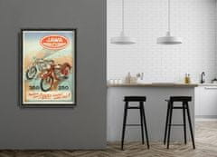 Vintage Posteria Plakát Java vinobraní motocykl plakát Ne A4 - 21x29,7 cm