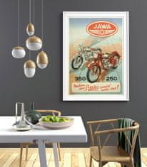 Vintage Posteria Plakát Java vinobraní motocykl plakát Ne A4 - 21x29,7 cm