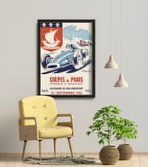 Vintage Posteria Retro plakát Automobilový kupé de Paříž Ne A2 - 42x59,4 cm