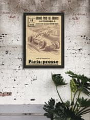 Vintage Posteria Retro plakát AutoMobile Grand Prix de France Ne A4 - 21x29,7 cm